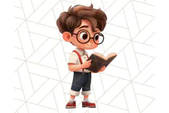 Boy Teacher Clipart PNG, Cute Male Teacher Illustration Product Image 5