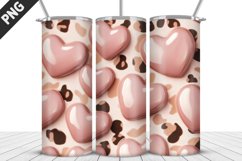 Lovely Hearts Tumbler Design | Valentine&#039;s Day Tumbler Wrap Product Image 1