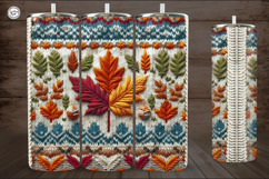 4 Knited Fall Seamless Tumbler Wrap 20 oz Product Image 3