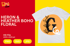 Heron &amp; Heather Boho Floral Monogram Product Image 1