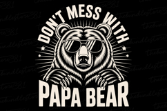 Papa Bear svg | Father&#039;s day Svg | Svg Files Product Image 1