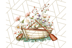 Coastal Cottagecore Summer Clipart PNG, Beachy Calm Vibes Product Image 5