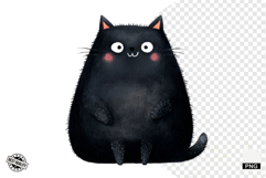 Halloween Black Cat Clipart Product Image 1
