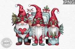 Christmas Gnome Sublimation - Clipart PNG Bundle Product Image 9