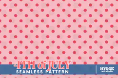 American 4th of July Coquette Polka Dot Seamless Pattern DTF Product Image 1