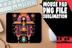 Rainbow Fusion: Sublimation Mouse Pad Art on Black Product Image 1