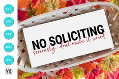 No Soliciting SVG Product Image 1