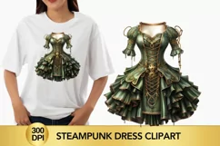 steampunk dress Clipart, steampunk dress png Product Image 1