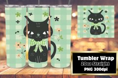 Artistic Cat Tumbler Wrap for 20oz Product Image 1