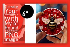 Keychain Beauty: Glossy Round Ornament Design Product Image 1