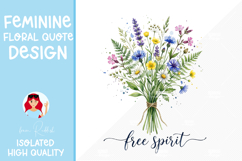 Feminine Floral Design Watercolor Flower Illustration Product Image 1