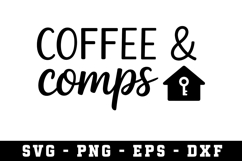Coffee Comps Svg |Real Estate SVG Cut files |Cricut Product Image 1