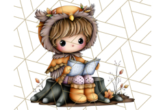 Woodland Autumn Parade Clipart PNG Fall Animals Product Image 5