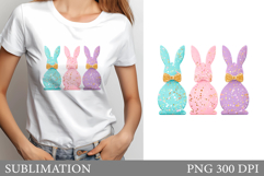 Bunny Sublimation. Cute Bunny T-Shirt Design Product Image 1