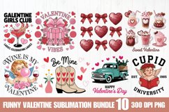Funny Valentine Sublimation Bundle PNG Product Image 1