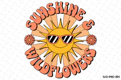 Sunshine & Wildflowers SVG | Quotes | SVG Cut Files Product Image 1