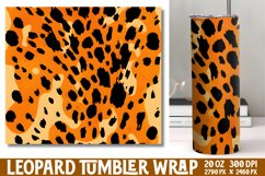 Leopard Print Tumbler Wrap Sublimation Product Image 1