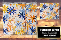 Colorful Flower Field 20oz Tumbler Wrap Product Image 1