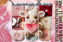 Lively smiles 20oz tumbler wrap, Valenines Animals Product Image 1