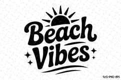 Beach Vibes svg | Summer Svg | Svg Cut Files Product Image 1