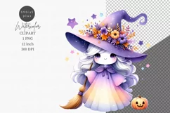 Halloween clipart, Witch clipart, Autumn clipart Product Image 1