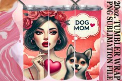 Cheerful thoughts 20oz tumbler wrap, Dog Mom Product Image 1