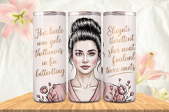 Black Girl Magic Black Woman Positive mind 20oz Tumbler wrap Product Image 1