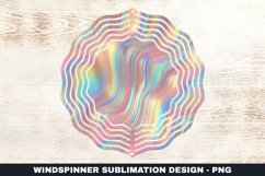 Pastel Light Waves Wind Spinner Sublimation Design Product Image 1
