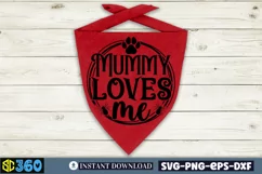 Mummy loves me SVG, Halloween Dog Bandana SVG Product Image 4