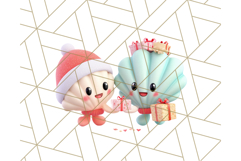 3D Under the Sea Christmas Clipart, Ocean Christmas PNG Product Image 5