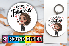 Enchanted Circle Keychain, Love Woman Product Image 1