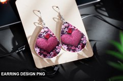 Valentines Day Teardrop Sublimation- Valentines Day Earring Product Image 1