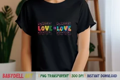 Love is Love Sublimation PNG - Pride Digital Download Product Image 1