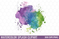 Watercolor Splashes Clipart Product Image 1