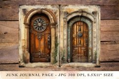 Printable Junk Journal Pages steampunk door 2 Product Image 1