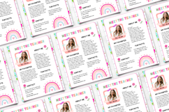 Editable Canva Meet the Teacher Flyer | Cute School Template Product Image 2