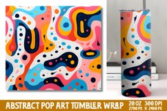 Abstract Pop Art Tumbler Wrap Product Image 1