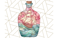 Stained Glass Sea Creatures PNG Clipart, Ocean Fantasy Product Image 5