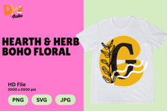 Hearth &amp; Herb Boho Floral Monogram Product Image 1