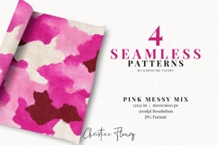 Seamless Pink Girly Digital Paper Product Image 2