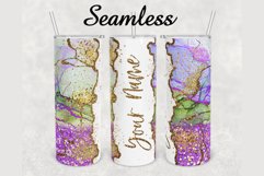Watercolor Gold Agate 20 oz sublimation design tumbler Product Image 1