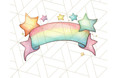 Fairy Tale Unicorn PNG Pastel Magic Clipart, Fantasy Rainbow Product Image 5