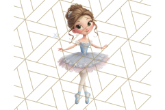 Nutcracker Ballet Clipart, Holiday Ballerina PNG Art Product Image 5