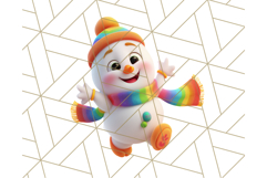 Adorable Snowman Character PNG Clipart Product Image 5
