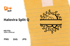 Halovira Split Monogram Product Image 1