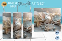 20 oz Skinny Tumbler sublimation designs | Sea Pearls Product Image 2