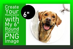 Amusing Circle PeekaBoo Dog Keychain PNG Product Image 1