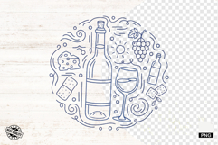 Doodle Summer Wine Clipart Product Image 1