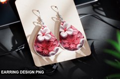 Valentines Day Teardrop Sublimation- Valentines Day Earring Product Image 1