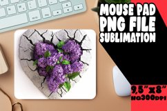 Flower Love Sublimation Mouse Pad Product Image 1